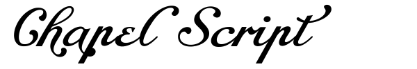 Chapel Script font preview
