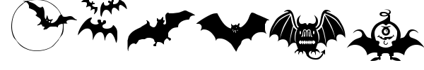 Шрифт Bats Symbols