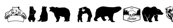 Шрифт Bear Icons