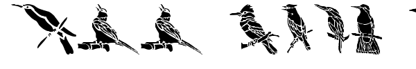 Шрифт HFF Bird Stencil