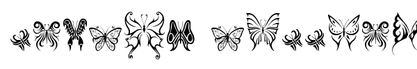 Шрифт Tribal Butterflies