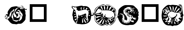 Шрифт KR Chinese Zodiac