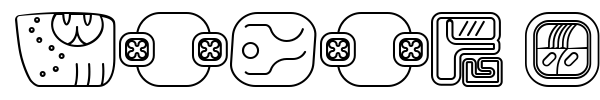 Шрифт Mayan Glyphs