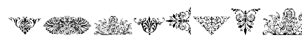 Шрифт Victorian Free Ornaments