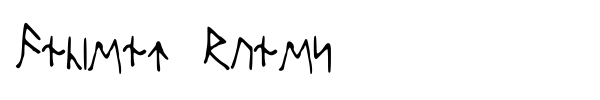 Шрифт Ancient Runes