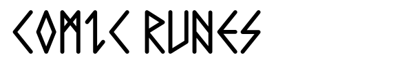 Шрифт Comic Runes