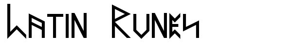 Latin Runes font preview