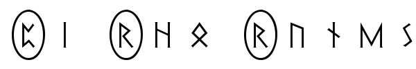 Шрифт Pi Rho Runestones