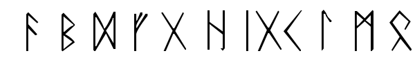 Шрифт Rune
