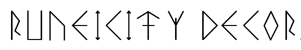 Шрифт Runeicity Decorative