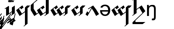 Шрифт Tengwar Noldor