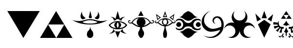 Шрифт Hylian Symbols