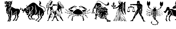 Шрифт SL Zodiac Stencils
