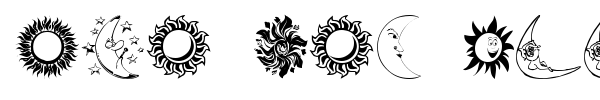 Шрифт Sun and Moon