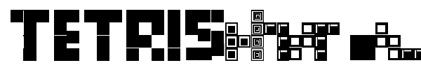 Tetris Blocks font preview