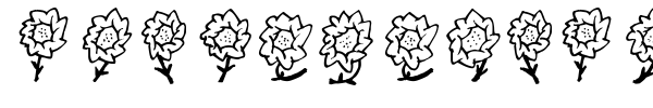 Шрифт FE Majas Flowers