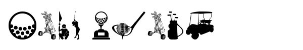 Шрифт Golf Icons