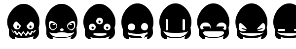 Ghost & Punk Smileys font preview