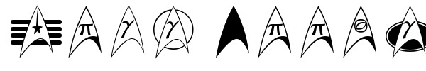 Шрифт Trek Arrowheads