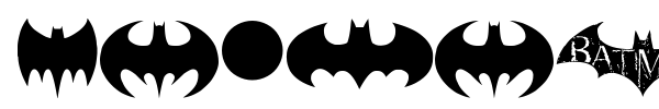 Шрифт Batman Evolution Logo