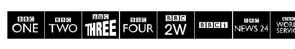Шрифт BBC logos