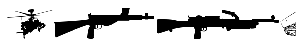 Шрифт Army Weapons TFB