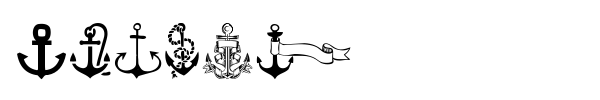 Шрифт Anchor