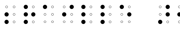 Шрифт Braille AOE