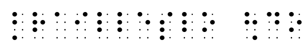Шрифт BrailleSlo 8dot