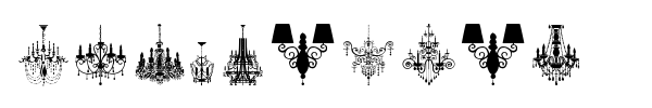 Шрифт Chandelier