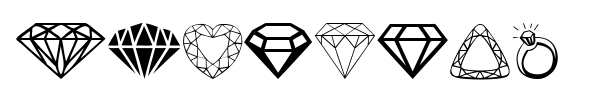 Шрифт Diamonds