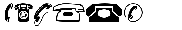 Шрифт Phones