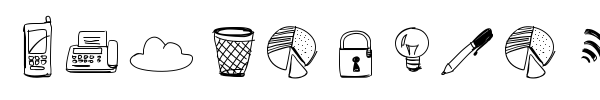 Шрифт Sketch Icons