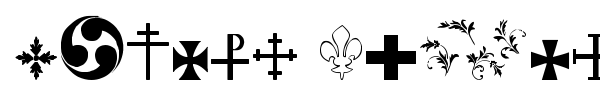 Шрифт Symbol Crucifix