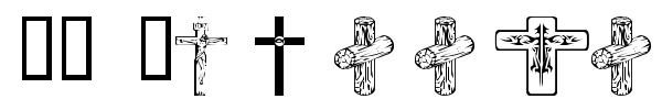 WM Crosses 1 font preview