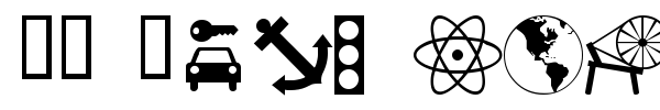 Шрифт WM Symbols
