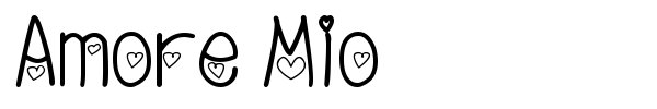 Шрифт Amore Mio