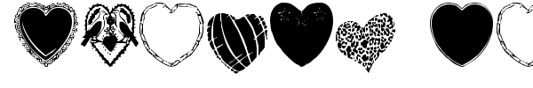 Шрифт Hearts Galore