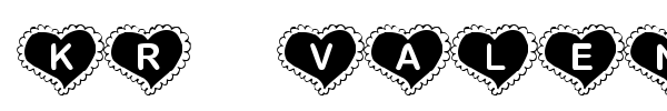 Шрифт KR Valentine Heart