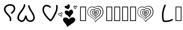 Шрифт PW Valentine Love
