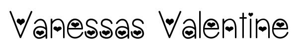 Vanessas Valentine font preview