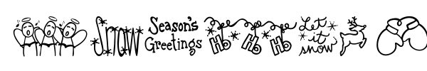 Шрифт Austie Bost Christmas Doodles