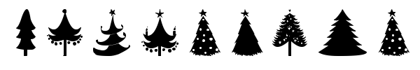 Шрифт Christmas Trees