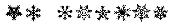Шрифт DH Snowflakes