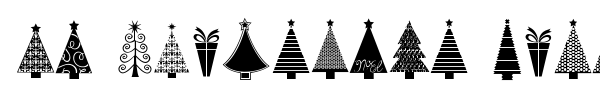 Шрифт KG Christmas Trees