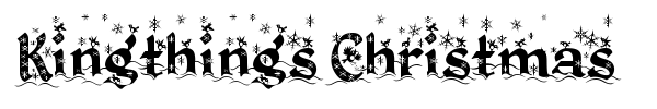 Шрифт Kingthings Christmas