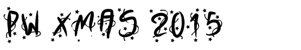 PW Xmas 2015 font preview