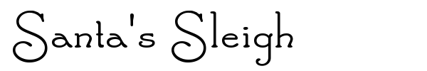 Шрифт Santa's Sleigh