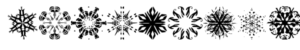 Шрифт Snowflakes TFB