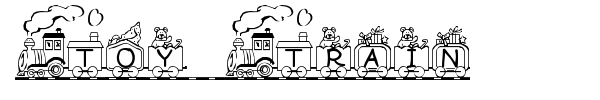 Шрифт Toy Train